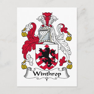 Carte Postale Winthrop Family Crest