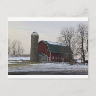 Carte Postale Wisconsin Barn