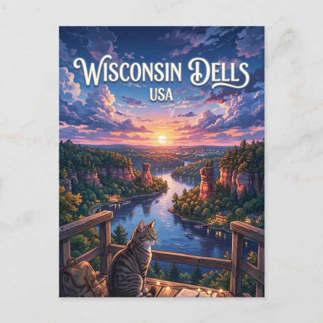 Carte Postale Wisconsin Dells États-Unis (Devant)