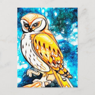 Carte Postale Wisdom Owl