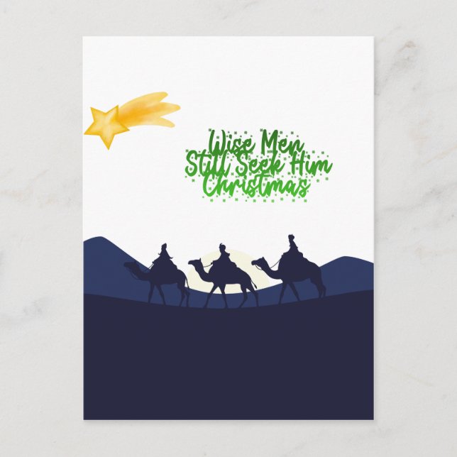Carte Postale Wise Men Still Seek Him Christmas (Devant)