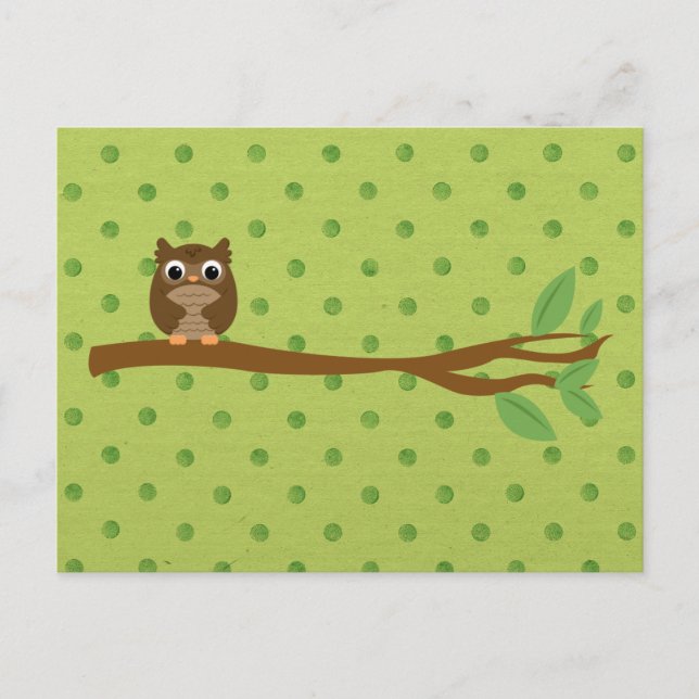 Carte Postale Wise Owl (Devant)