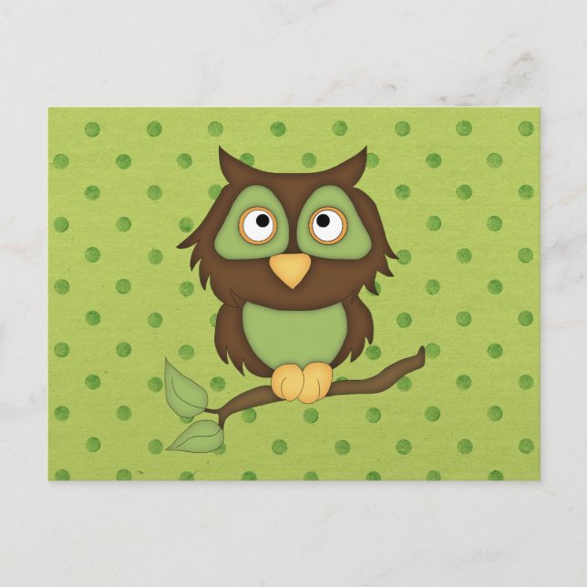 Carte Postale Wise Owl (Devant)