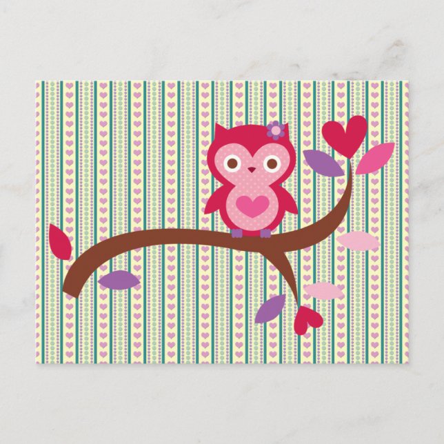 Carte Postale Wise Owl (Devant)