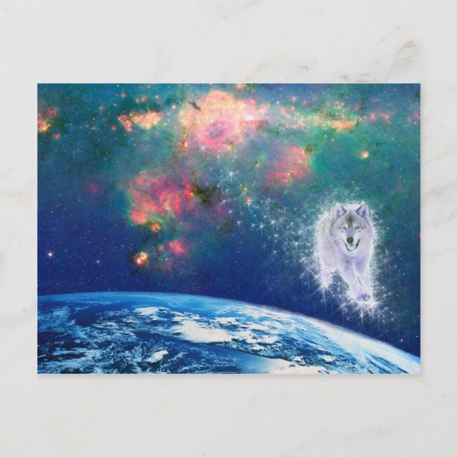 Carte Postale Wise Wolf (Devant)