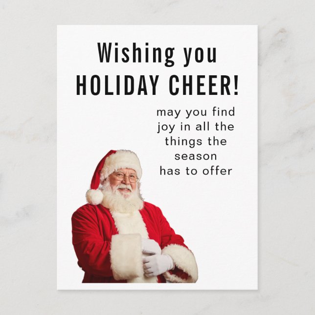 Carte Postale Wishing you HOLIDAY CHEER (Devant)