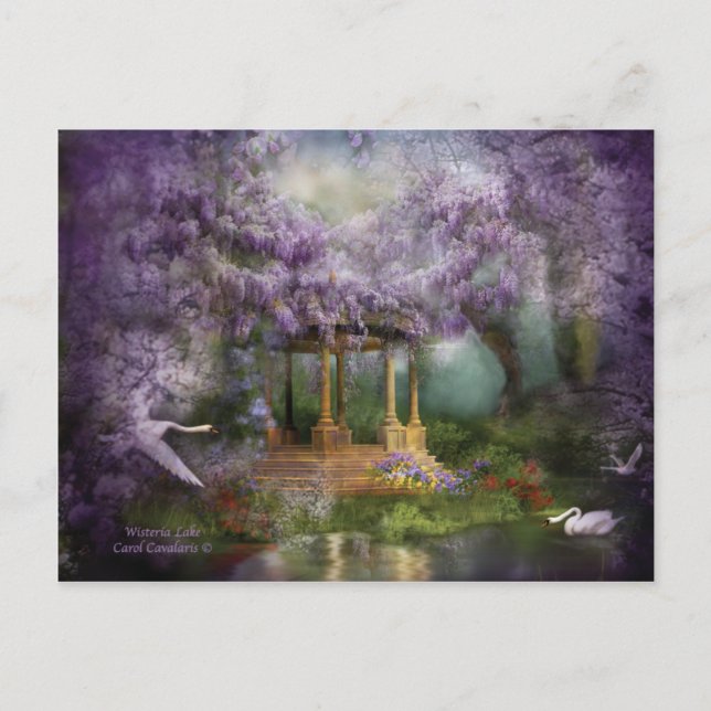 Carte postale Wisteria Lake Art (Devant)