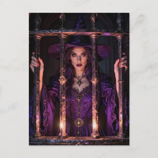 Carte Postale Witch behind bars  (Devant)
