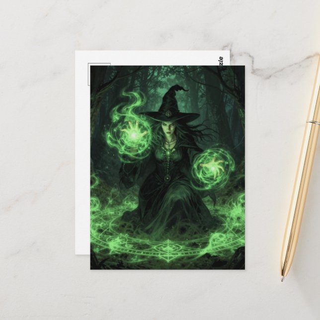 Carte Postale Witchcraft  (Devant/Arrière en situation)