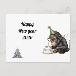 Carte Postale Witty New Year Greeting Card
