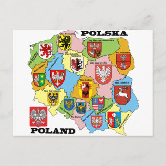 Carte Postale Wojewodztwa Polski_mapa