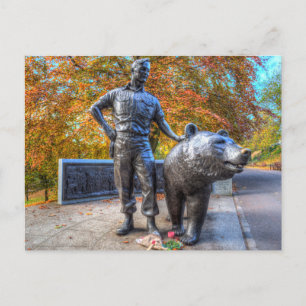 Carte Postale Wojtek The Soldier Bear Memorial Edimbourg