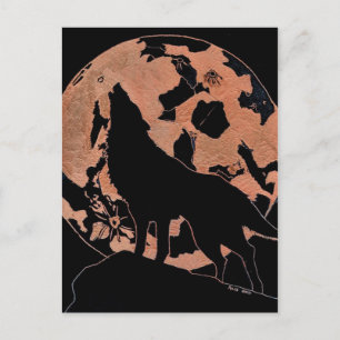 Carte Postale Wolf Moon