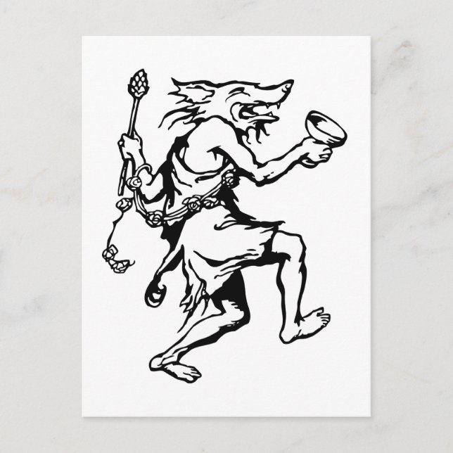 Carte Postale Wolf Shaman (Devant)