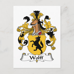 Carte Postale Wolff Family Crest