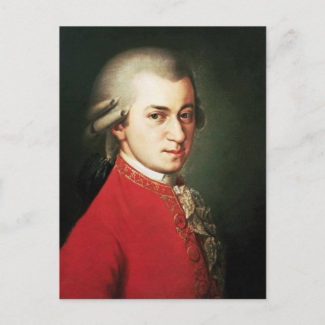 Carte Postale Wolfgang Amadeus Mozart (Devant)