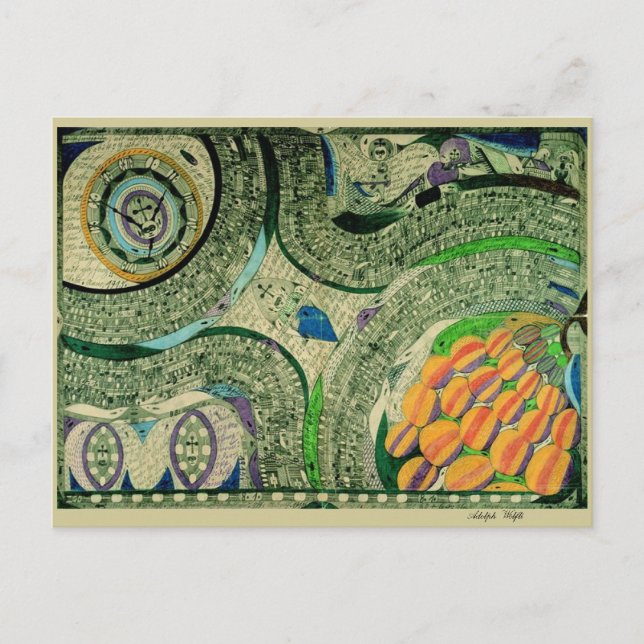 Carte Postale Wölfli "Château Saint Mary" Art (Devant)