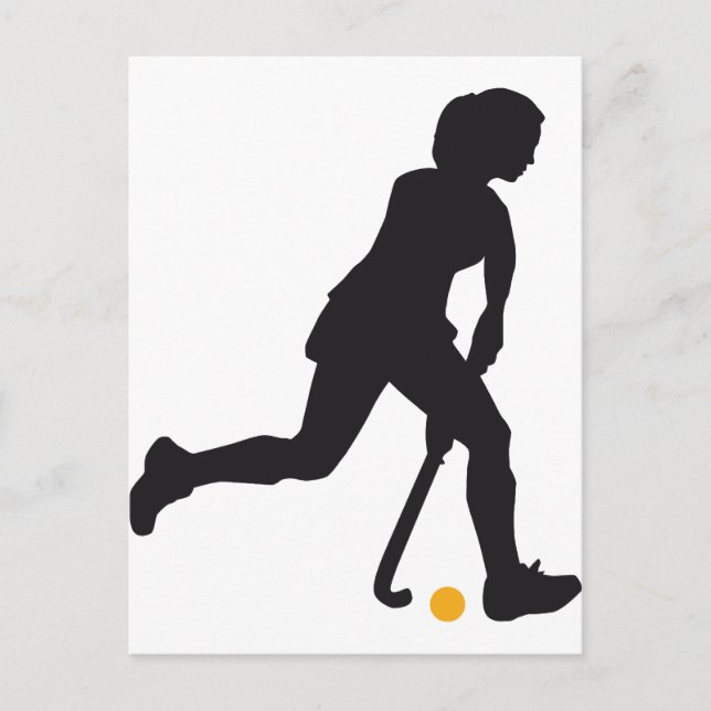 Carte Postale Woman de hockey (Devant)