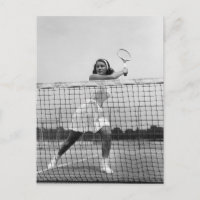 Woman playing tennis