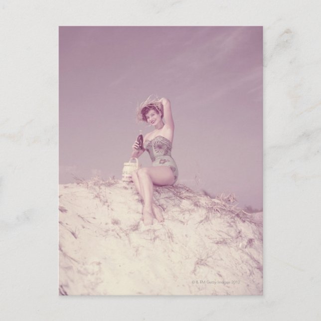 Carte Postale Woman Relaxing (Devant)