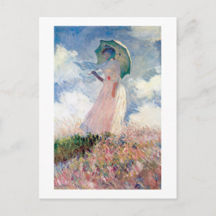 Carte Postale Woman with a Parasol, Claude Monet, 1886