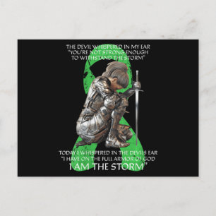 Carte Postale Womens I Lymphome de Storm Non Hodgkins Christian