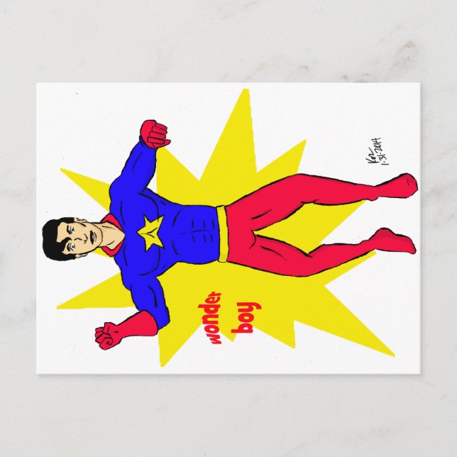 Carte Postale Wonder Boy (Devant)