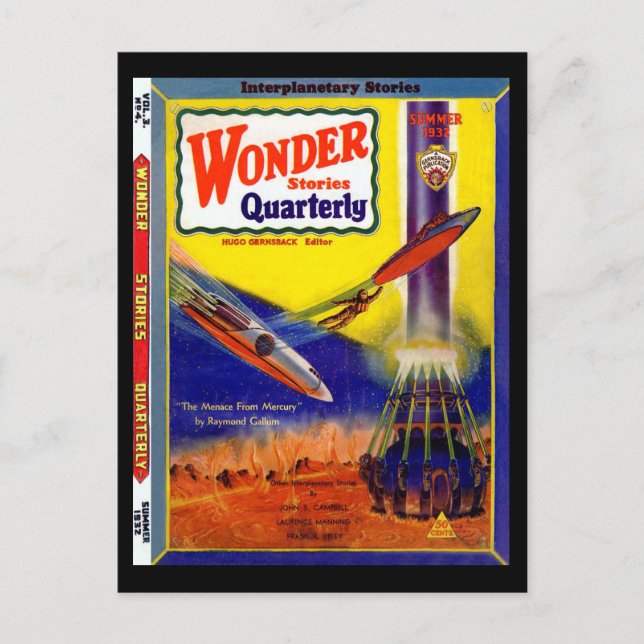 Carte Postale Wonder Stories Quarterly v03 n04 (1932-Su.Stellar) (Devant)