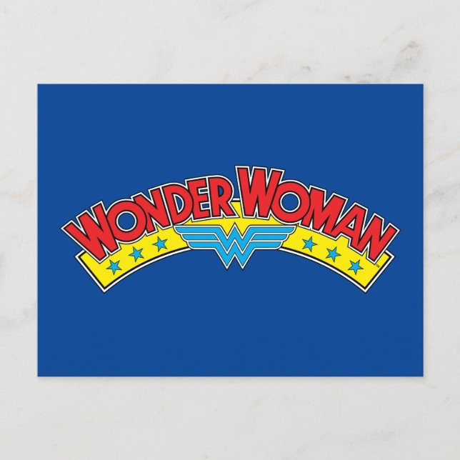 Carte Postale Wonder Woman 1987 - Logo de la bande dessinée (Devant)