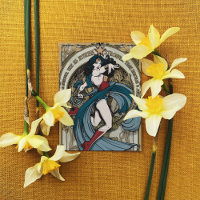 Wonder Woman Art Nouveau Panel