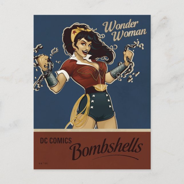 Carte Postale Wonder Woman Bombshell (Devant)