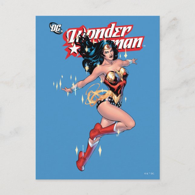 Carte Postale Wonder Woman Couverture de bande dessinée (Devant)