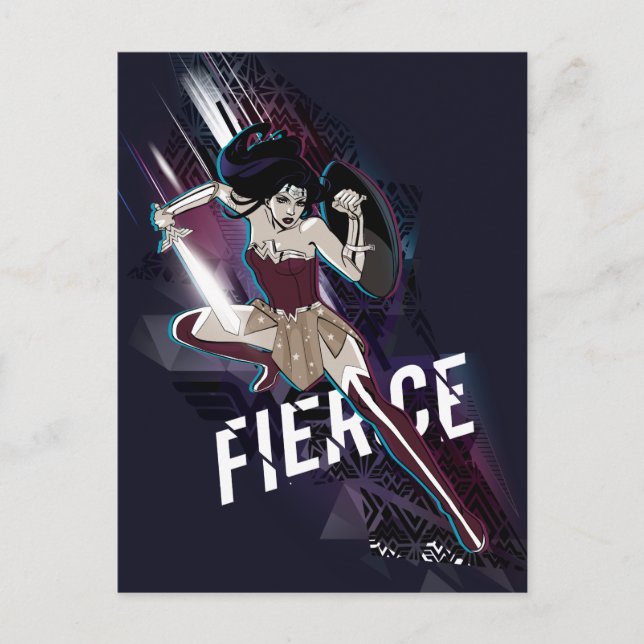Carte Postale Wonder Woman - Fierce (Devant)