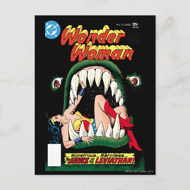 Carte Postale Wonder Woman Jaws (Devant)