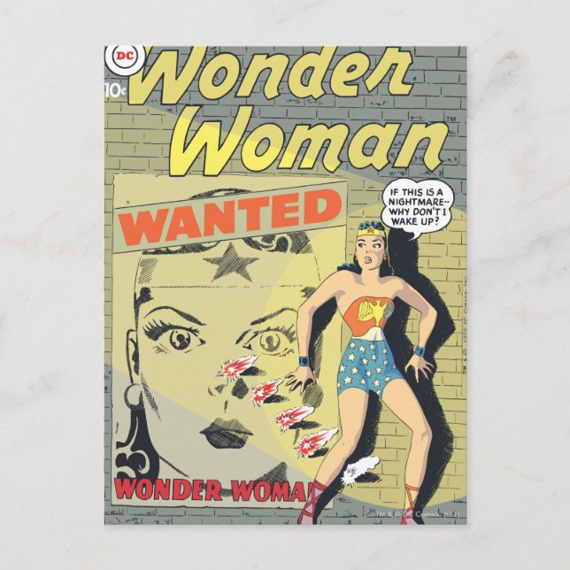 Carte Postale Wonder Woman Recherché (Devant)
