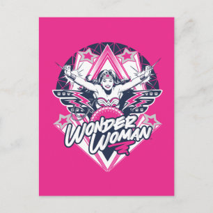 Carte Postale Wonder Woman Retro Glam Rock Graphic