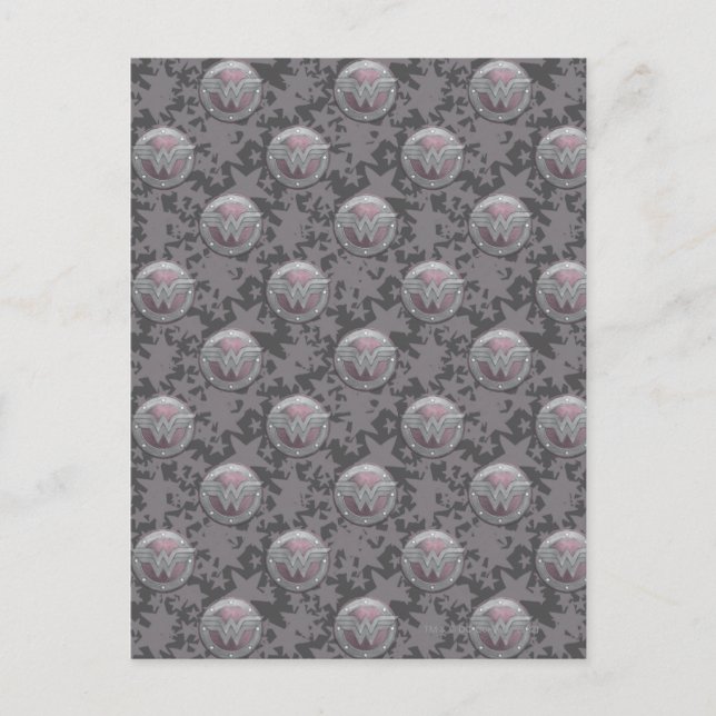Carte Postale Wonder Woman Shield Motif (Devant)