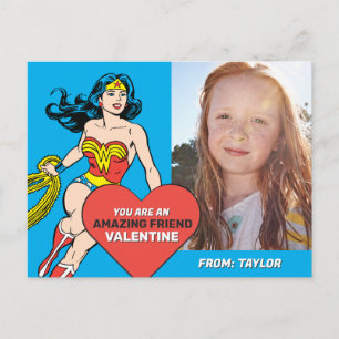 Carte Postale Wonder Woman Super Friend   Saint Valentin