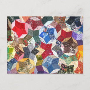 Carte Postale Wonky Star Quilt