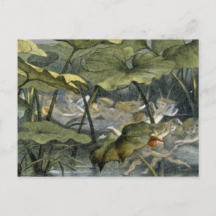Carte Postale Wood Elves at Play, illustration de "In Fairylan