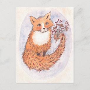 Carte postale Woodland Fox