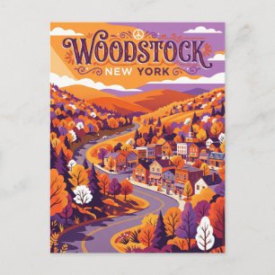 Carte Postale Woodstock USA