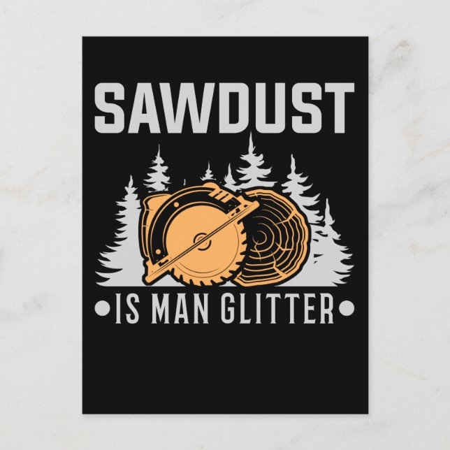 Carte Postale Woodworking Carpenter Dad Craftsman Funny (Devant)