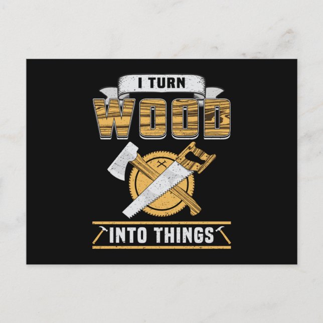 Carte Postale Woodworking Woodworker Wood (Devant)