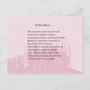 Carte Postale Word pour les écrivains