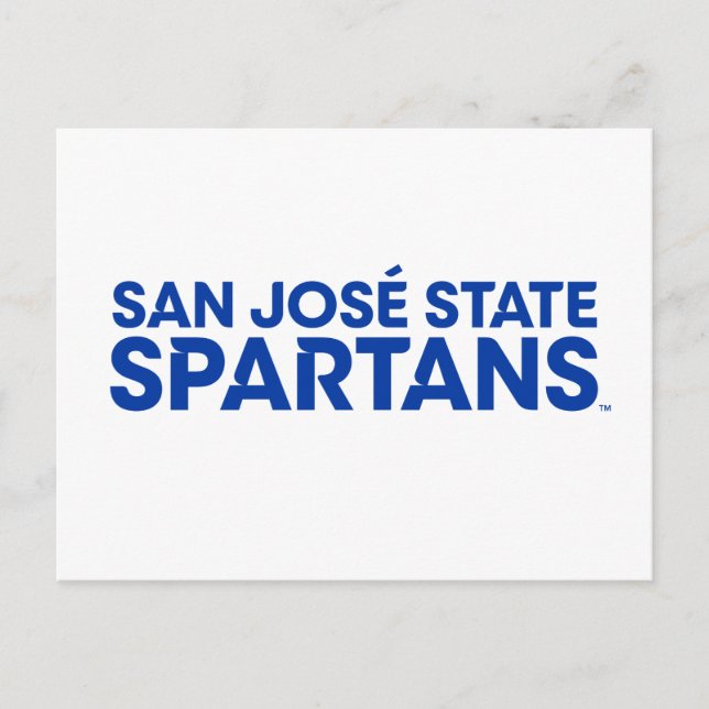 Carte Postale Wordmark de San Jose State Spartans (Devant)