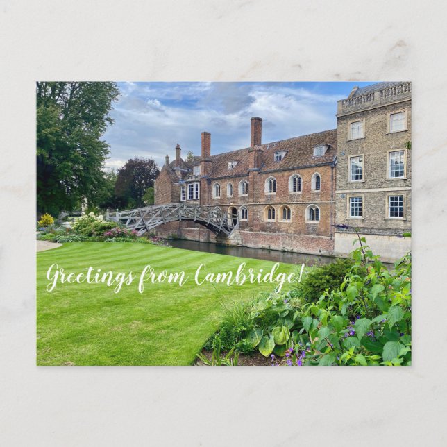 Carte Postale World2Celebrate : Salutations de Cambridge! (Devant)