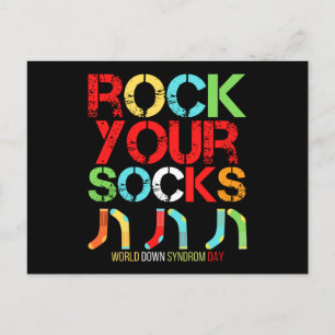 Carte Postale World Down Syndrome Day Rock Your Socks