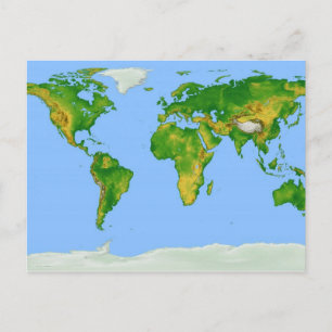 Carte postale World Map