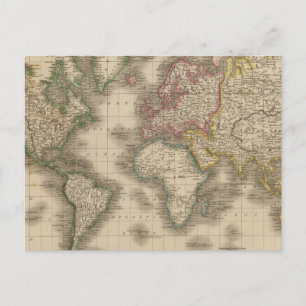 Carte Postale World, Mercator's Projection 2